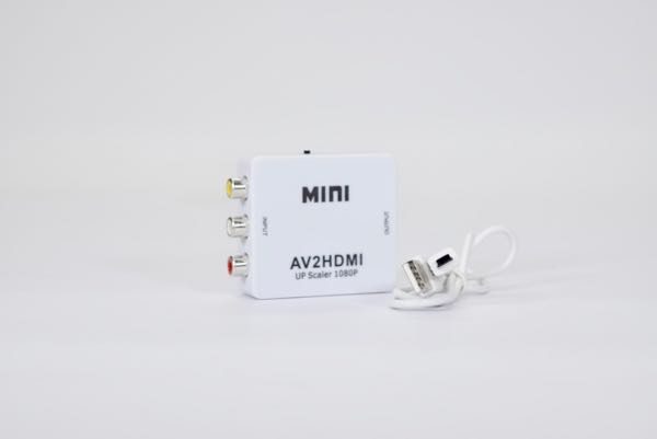 Mini Adaptador Convertidor Audio Av Rca Hdmi Av2hdmi